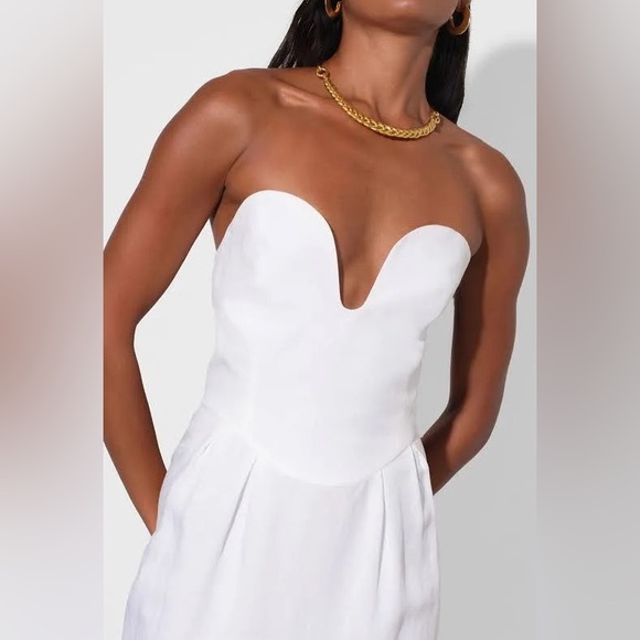 🌺🎉HP🎉🌺 NWT Mara Hoffman Isla Midi Dress White - Picture 11 of 16